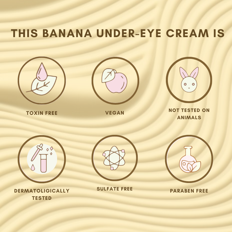 Banana Under Eye Cream for Dark circles & Dry Eyes